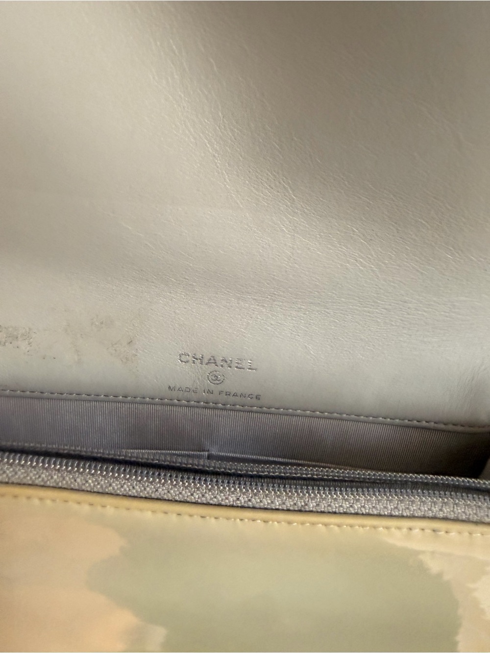 Chanel Boy Wallet on Chain WOC Patent Leather Sample Piece - Picture 11 of 12